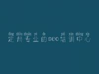 定州专业的seo培训中心_建设网站的步骤
