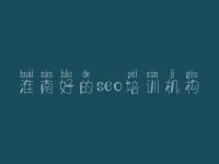 淮南好的seo培训机构 网站建设及推广