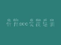 忻州seo实战培训_新手网站建设