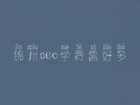 锦州seo学费需好多_服务究竟怎样