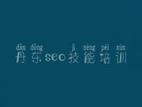 丹东seo技能培训，seo教程自学网