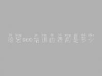 德宏seo培训的费用是多少_青海网站优化