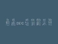 恩施seo培训周末班 巫溪网站建设