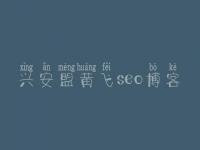 兴安盟黄飞seo博客，做一个网站建设