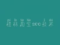 桂林淘宝seo技术，seo关键词优化推广