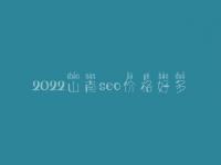 2022山南seo价格好多_服务到底口碑怎样