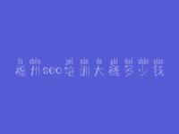 福州seo培训大概多少钱 seo优化基础教程