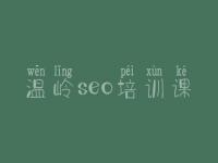 温岭seo培训课，网络优化的方法