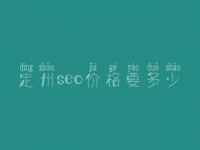 定州seo价格要多少_服务口碑怎么样