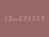 吕梁seo教程是否有用
