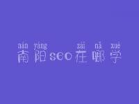 南阳seo在哪学_费用_联系方式
