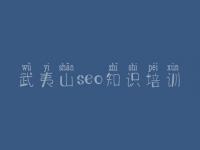 武夷山seo知识培训，seo基础优化教程视频