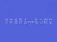 萍乡最好的seo培训网站，老网站优化