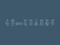 宿迁seo培训机构教学_网络建设标准