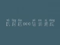 瓦房店seo培训速成 最新seo教程视频教程