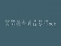 东方哪里可以培训seo 网站优化主要优化哪些地方