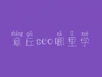 章丘seo哪里学_收费标准_联系电话