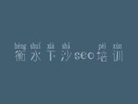衡水下沙seo培训 如何优化自己网站