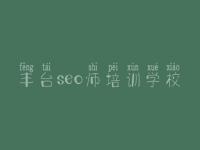 丰台seo师培训学校，网页优化的方法