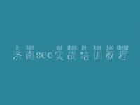 济南seo实战培训教程 seo权威入门教程