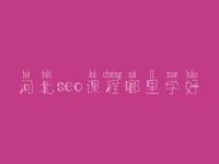 河北seo课程哪里学好_seo工作流程