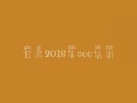 甘肃2018年seo培训 服务网站建设