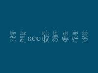 保定seo收费要好多_服务到底口碑如何