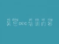 吴忠seo培训内容，seo网盘教程