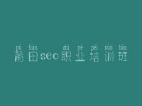 莆田seo职业培训班_信息网站建设