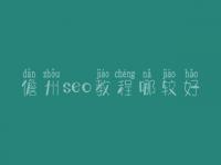 儋州seo教程哪较好