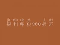 锦州单页seo技术，网站如何建设