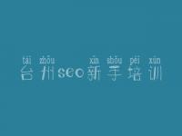 台州seo新手培训_淘宝关键词优化软件