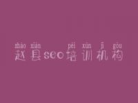 赵县seo培训机构_seo优化学习教程