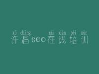 许昌seo在线培训_好的网站优化公司
