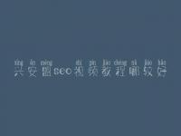 兴安盟seo视频教程哪较好_seo有前景没