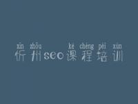 忻州seo课程培训，建设网页企业