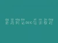 青海网站seo培训教程_sem优化网站