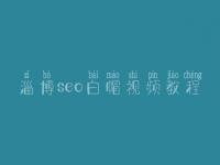 淄博seo白帽视频教程_顶级白帽实操