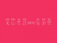 文山在线seo培训班_seo教程全集