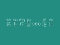 赵县中国seo培训 网站关键优化