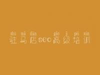 驻马店seo高级培训_加强网站建设