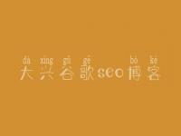 大兴谷歌seo博客_网站建设情况
