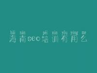 海南seo培训有用么，数据库怎么优化