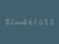 邢台seo哪里可以培训 怎样优化关键词