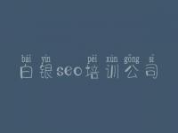 白银seo培训公司，seo优化技术教程
