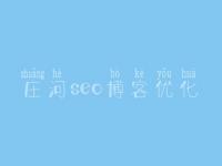 庄河seo博客优化_seo视频教程下载
