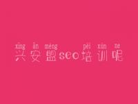 兴安盟seo培训呢，优化型网站