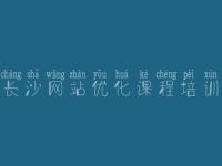 长沙网站优化课程培训，官方网站优化