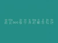 南充seo教学课程哪家较好，灰色词seo推广