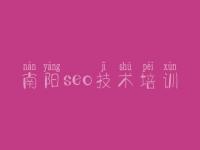南阳seo技术培训 网站建设网站公司